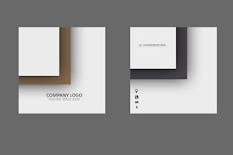 create modern business card for your brand,