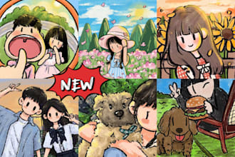 create cute art for you