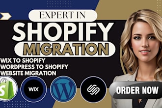 securely migrate wordpress, wix, etsy,ebay or clone any website to shopify store