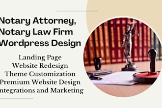design, redesign your notary service wordpress website