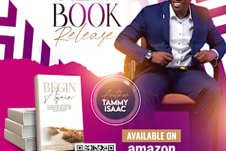 do book release or book launch flyer or media kit