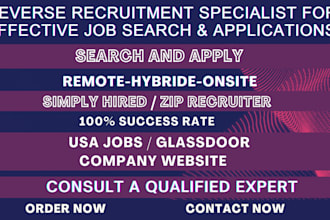 be your reverse recruiter, search and apply for remote or onsite jobs