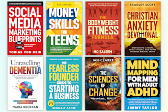 do minimalist book cover design, ebook cover design
