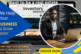 build a real estate website investment website and investors broke website
