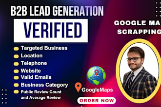 scrape google maps for business leads with emails with verified leads