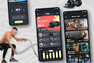 develop fitness app, gym website, gym app health and fitness app, ar app