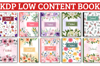 design KDP low content book, KDP book cover for amazon KDP