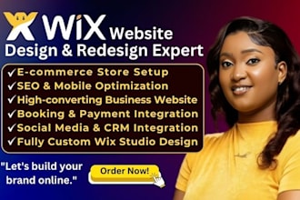 design or redesign a responsive wix website or wix studio site