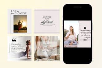 design creative quote images for social media post