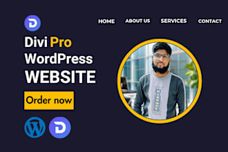 be divi expert and build a divi website using divi pro theme