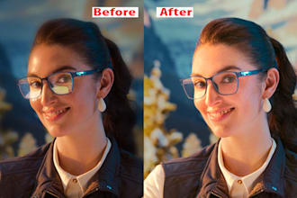 remove flash glare and reflections from eyeglasses   in photoshop
