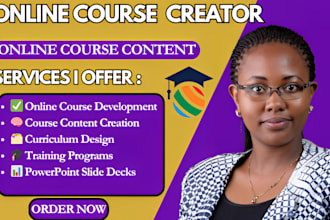 do online course creation, training manual,course creation,online course content