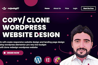 copy, clone or redesign website using elementor within 6 hours