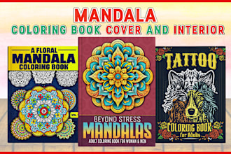 create beautiful mandala relaxation coloring book cover
