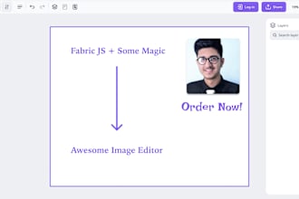 create an image editor, meme creator or logo maker using fabric js