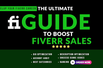 be your fiverr gig SEO consultant and fiverr business coach