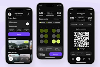 develop flight booking app, ticket booking app, event booking app