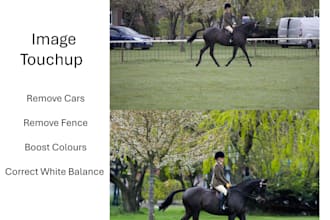 do bulk post processing, retouching and image editing