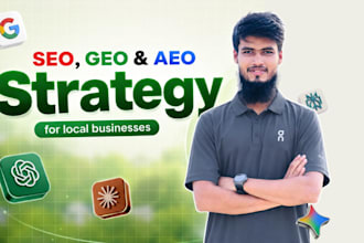 create SEO, GEO and aeo content strategy for local businesses