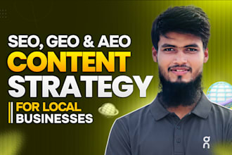 create SEO, GEO and aeo content strategy for local businesses
