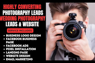 generate converting photography leads wedding photography leads via facebook ads