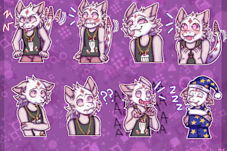 draw stickers of your furry character