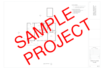 draft your complete or partial residential plan set on revit