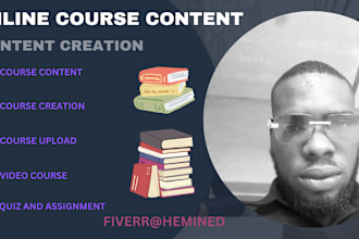 write online course content, online course content creation