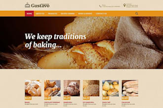professionally design bakery shopify store, cakes, cookies, bakery website