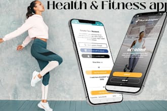 develop fitness app, gym app, workout app or fitness website and app development