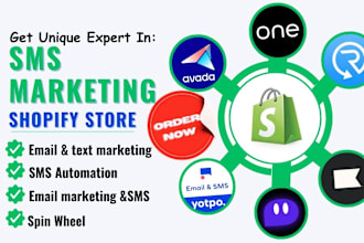 setup shopify store sms markting mailchimp postscript klaviyo avada yotpo txt