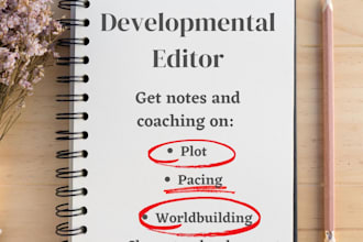 provide developmental editing for your novel
