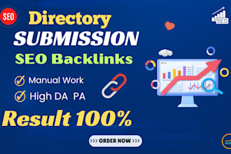 create high quality directory submission SEO backlinks manually