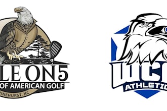 do modern eagle,gambling,mosque  logo design with copyrights