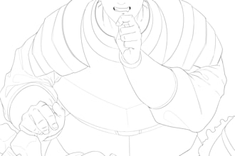 do a sketch for fanarts or ocs for bara nsfw or sfw