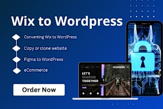 copy clone website wix to wordpress using elementor or elementor pro