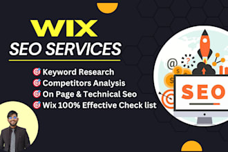 complete monthly wix seo service for your website rank top 1