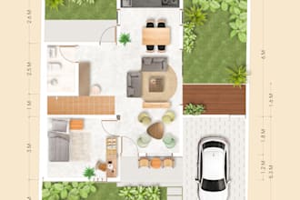 make 2d layout for your interior house and more