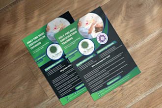 make professional modern health and wellness flyer design
