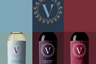 make modern product label design with product  packaging