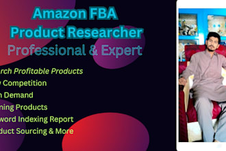 hunt and search profitable products for amazon fba