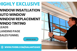 generate window installation leads window tinting auto window film repair leads