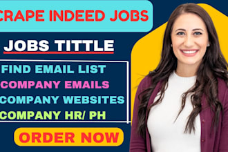 scrap indeed job posts company info, hr details