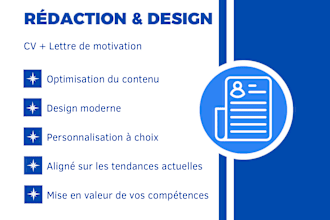 redaction et design de CV professionnels pour booster votre carriere