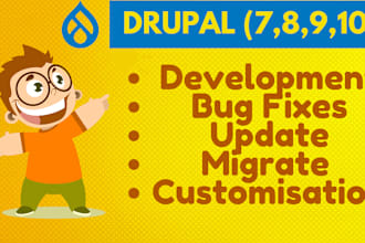 develop, fix, update and upgrade your drupal website