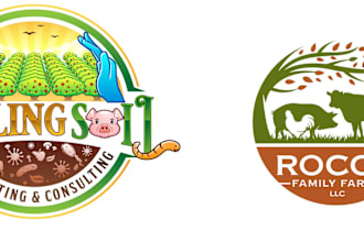 do modern professional farm,paintball,museum logo design