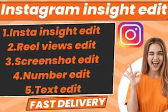 edit your instagram insight and screenshot quickly