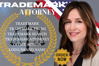 be your licensed US attorney for trademark brand  registration and search uspto