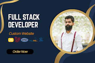 create custom website build or rebuild website development full stack developer