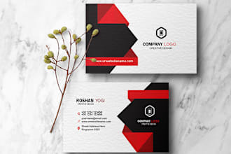 design clean business card, visiting card within 24 hours